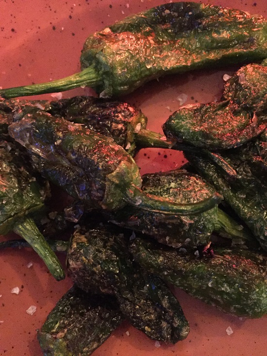 Padron Peppers done specially for me with sea salt