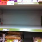 No gluten free bread on the shelves