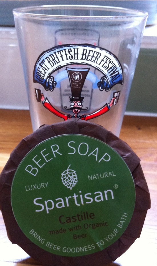 Beer soap at the Great British Beer Festival 2014 - not much #GF beer though