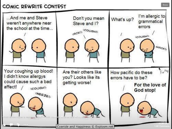 Are you allergic to bad grammar? Me too!
