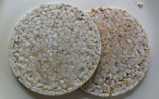 Rice cakes served on BA flight to America