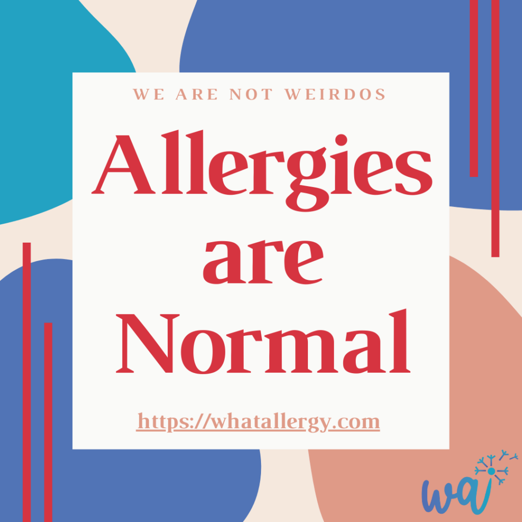Allergies are normal