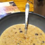 3omega6 Flax milk on blueberry porridge