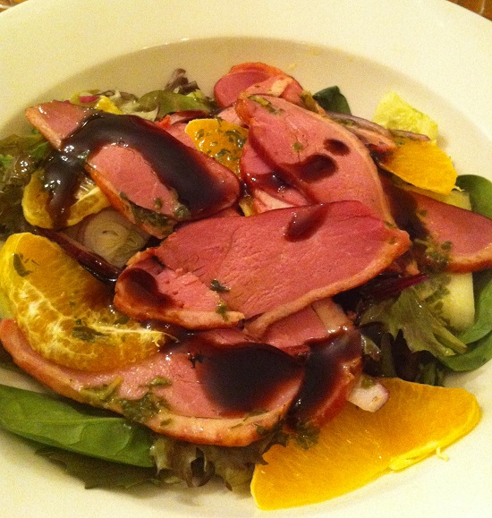 Totlally freefrom Crisp, tasty duck salad with orange and balsamic drizzle