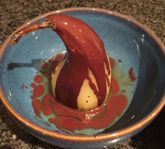 poached pears for the allergic diner