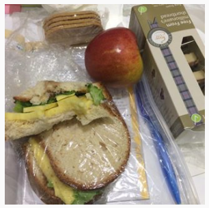 Most importantly, take a packed lunch (Courtesy of Warburtons GF, Violife, Lazy Days and Nairns)