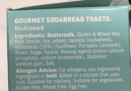 Buttermilk clearly labelled in bold
