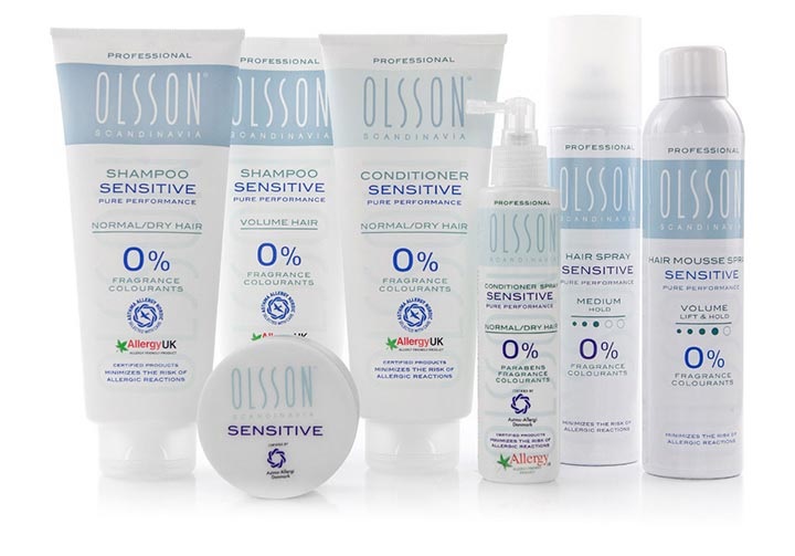 Olsson hair care for sensitive skin